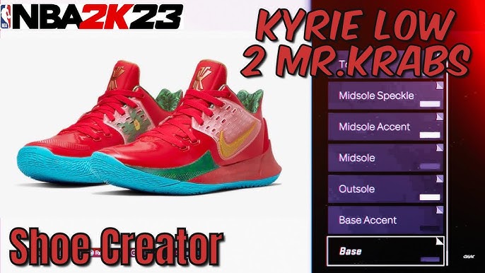 How To MAKE Kyrie 5 SpongeBob In NBA 2k23 - Shoe Creator 