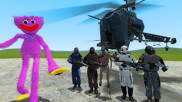ALL HUGGY WUGGY VS ALL SCP GUARD ALPHA!! Garrys Mod Sandbox
