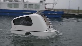 Ecco il sealander, roulotte-barca a motore elettrico inventata da Daniel  Straub - hi-tech - YouTube