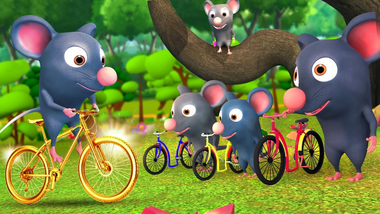 चूहा और सोने का साइकिल - Rat and Golden Cycle Race 3D Animated Stories |  JOJO TV Hindi Fairy Tales - YouTube