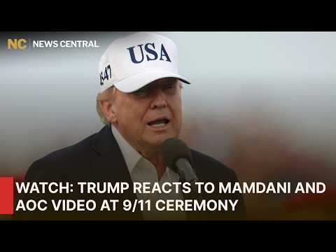 Trump Slams AOC and Mamdani Over 9/11 Ceremony Laughter as Backlash Explodes | AC1W