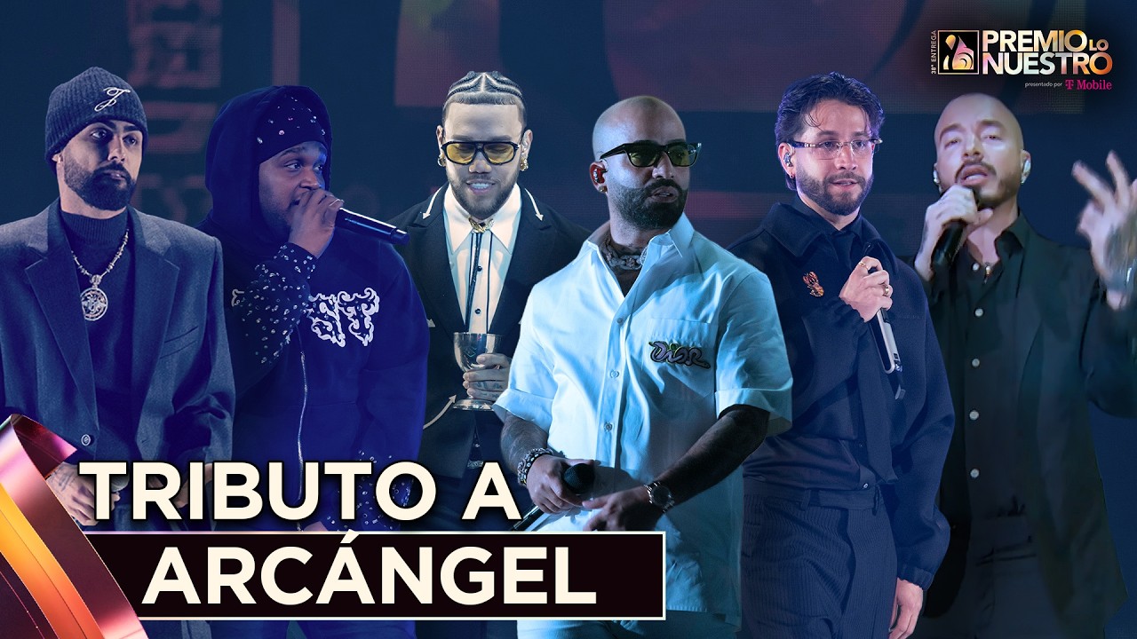 J Balvin, Jhayco, Jay Wheeler, Mora, Sech y Eladio Carrión en tributo a Arcángel | Premio Lo Nuestro