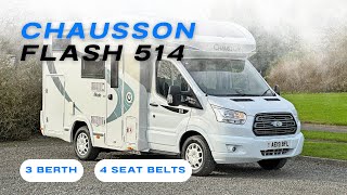2019 Chausson Flash 514 | Compact 3 Berth Motorhome | Walkaround Video