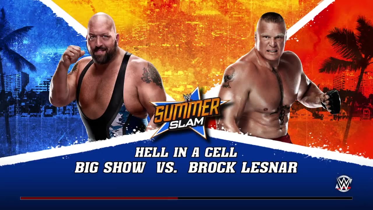 WWE 2K15- Big Show vs Brock Lesnar Hell in a Cell Match (PS4)