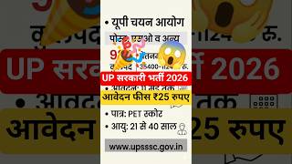 UP Chayan Aayog SO Recruitment 2026 | UPSSSC ASO New Vacancy, Syllabus &amp; Exam Pattern
