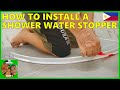 Foreigner building a cheap house in the philippines  how to install a shower water stopper