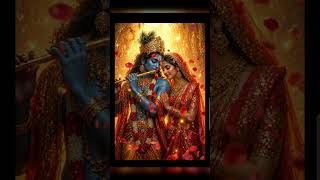 Radha Krishna Divine Love ❤️ | Golden Aura 7D Spiritual Art