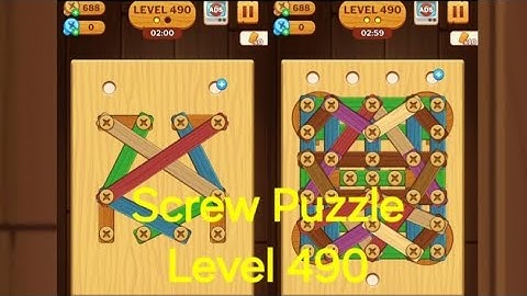 Screw Puzzle: Wood Nut & Bolt - Level 490