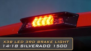 2014 - 2018 Chevrolet Silverado 1500/HD X3B 3rd Brake Light Install and Review