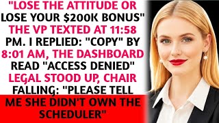 From Bonus Threat to 7-Figure Fee: The Scheduler Revenge Story