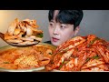 아내표 집밥🍚 햄폭탄 부대찌개 장조림버터밥 배추겉절이 요리 먹방 Spicy Sausage Stew &amp; Kimchi ASMR MUKBANG REAL SOUND EATING SHOW