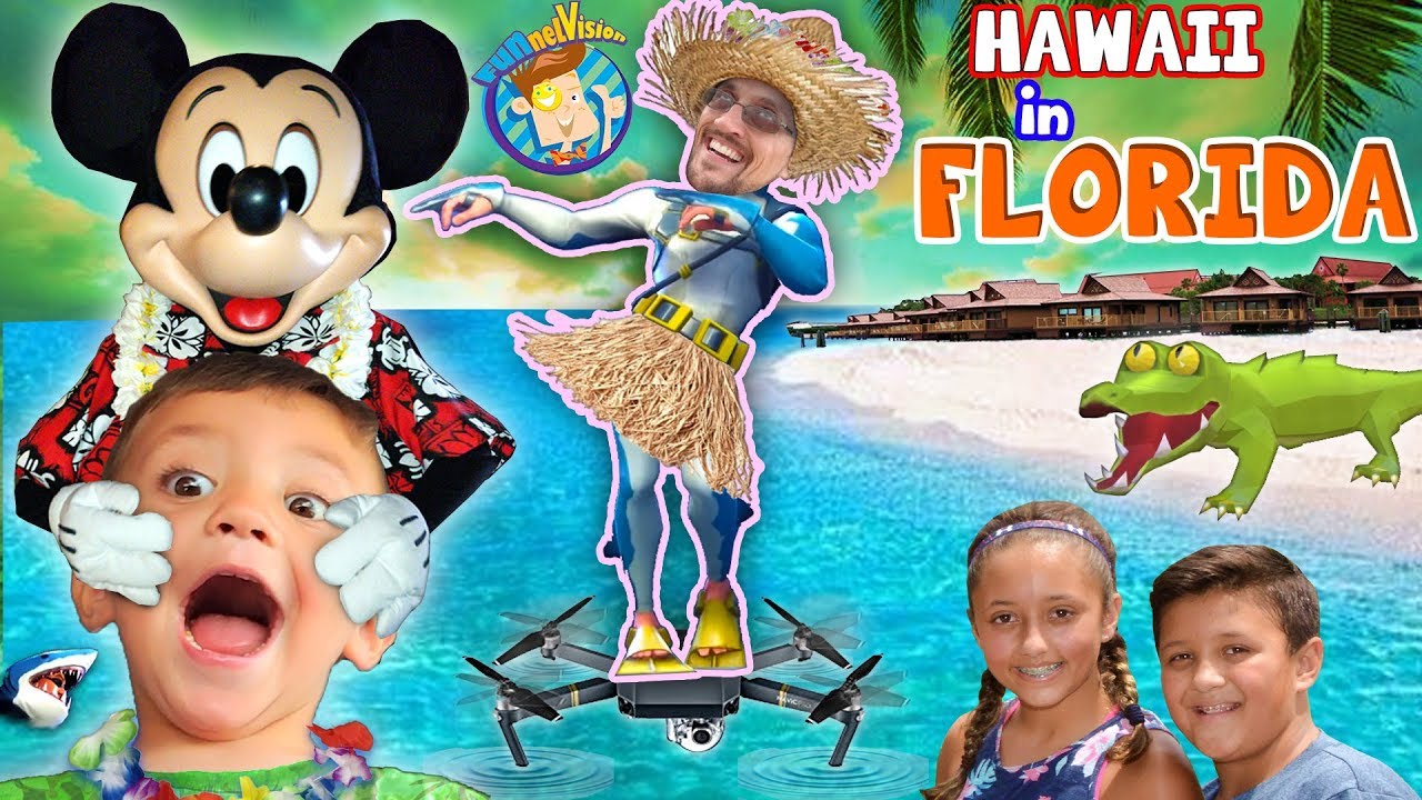 HAWAII in FLORIDA! Disney's Polynesian Resort Hotel! FUNnel Family Learns to Hula vlog