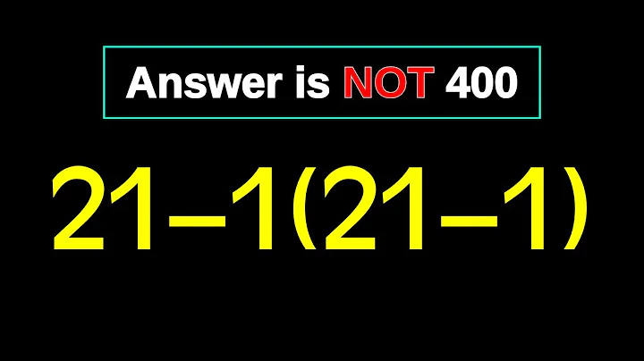 This Simple Math Question Stumps Everyone!
