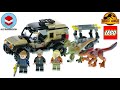 LEGO Jurassic World 76951 Pyroraptor & Dilophosaurus Transport - LEGO Speed Build Review