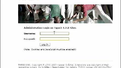 TYPO3: The Basics - Logging In