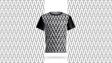 How to Create Full Printed T-Shirt Design using Black and White Geometric Pattern in Corel Draw 2020