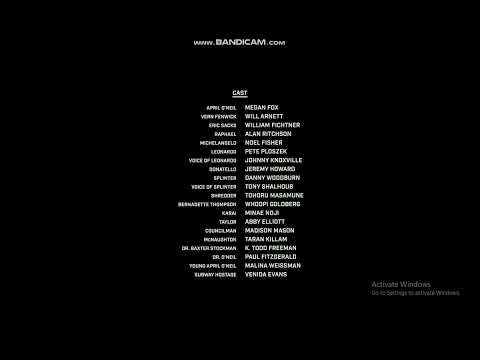 Teenage Mutant Ninja Turltes End Credits 2014