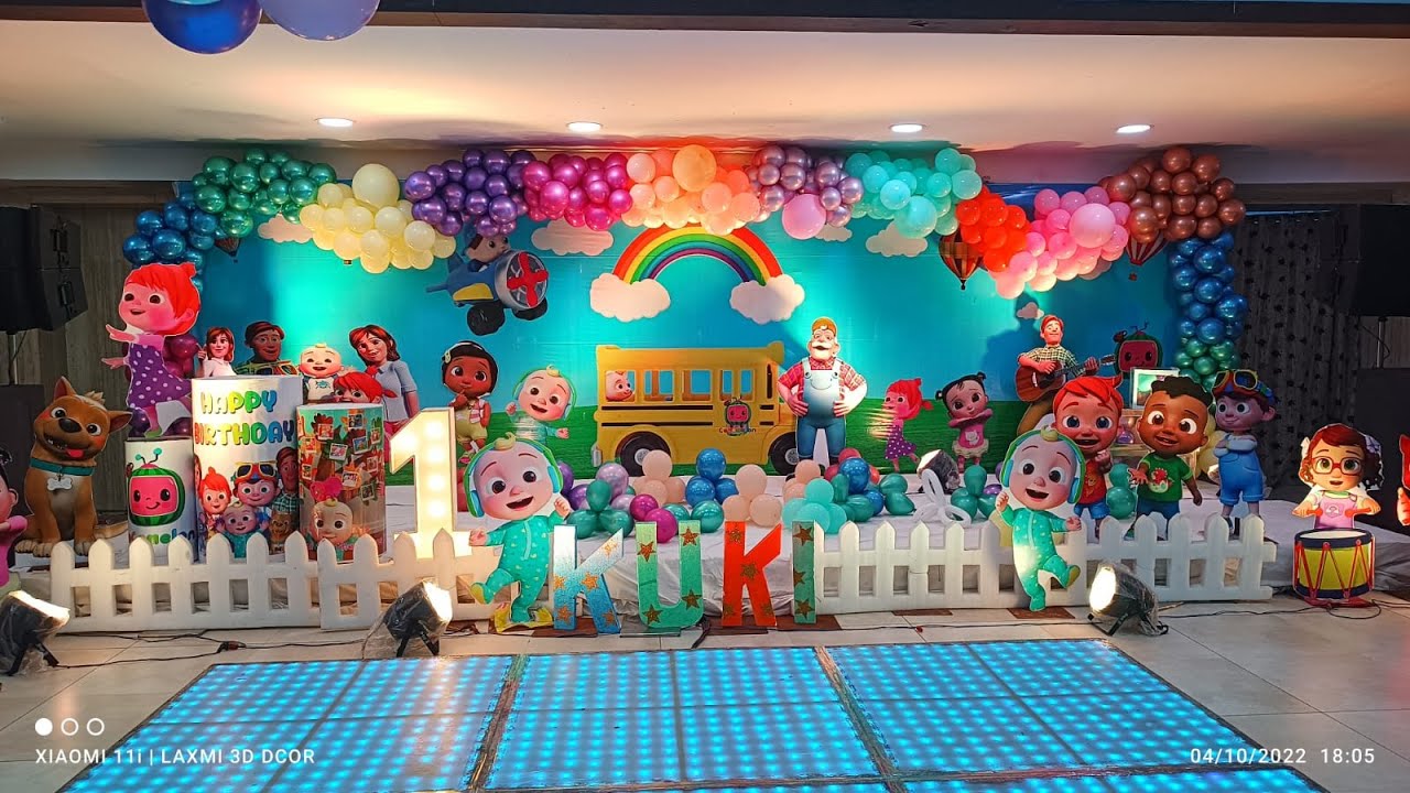 Cocomelon Theme Decoration | Birthday party in Kinara Grand | Cocomelon