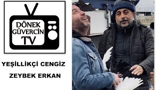Dönek güvercin dönüş  Yeşillikçi Cengiz ve Zeybek Erkan. Hem sohbet hem de güvercin uçurduk.Dunek