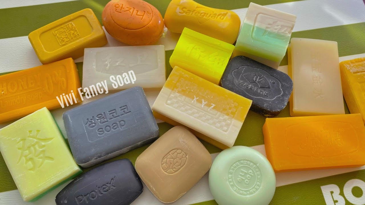 ASMR Soap Cutting/Dry Soap Cutting ASMR/Satisfying Sound ASMR/No Talking/Crunchy Colorful Soaps