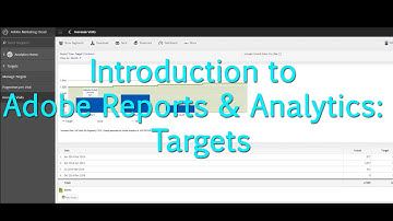 [Tutorial] Adobe Reports & Analytics: Targets