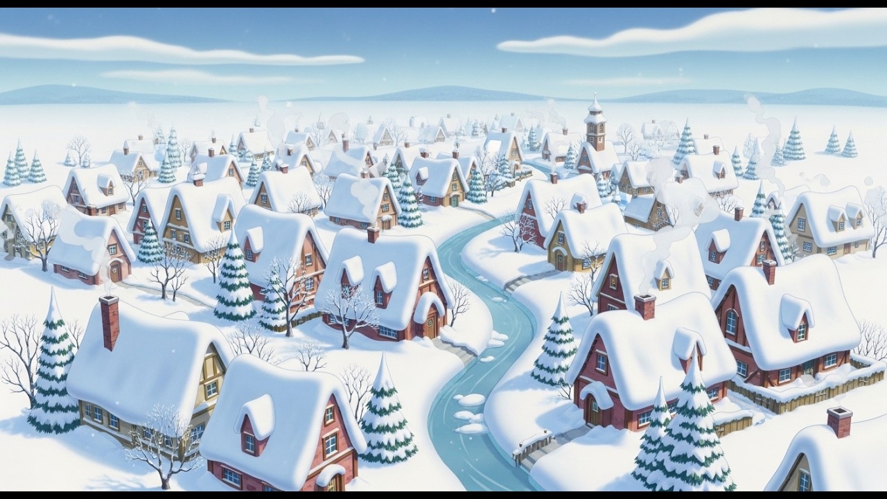 Snowy Morning in the Village ❄️ | Family Breakfast, Firelight & Winter Magic