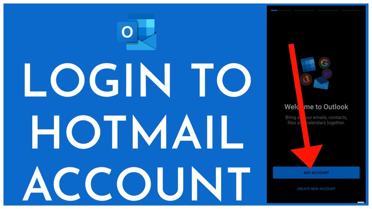 Hotmail Login 2023 How To Login Sign In To Hotmail Outlook Account