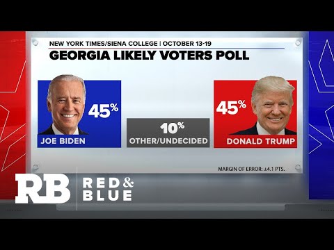 Poll: Biden and Trump tied in Georgia as Democrats try to flip Senate seats.