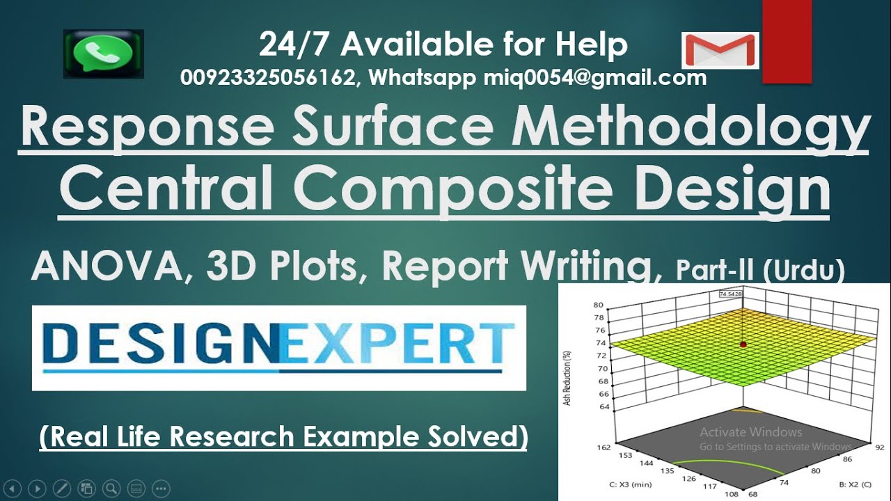 Response Surface Method Central Composite on Design Expert Step by Step ...