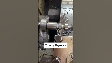Turning U-groove #cnc #lathe #tornado #turning #cncturning  #cncmachine #machining