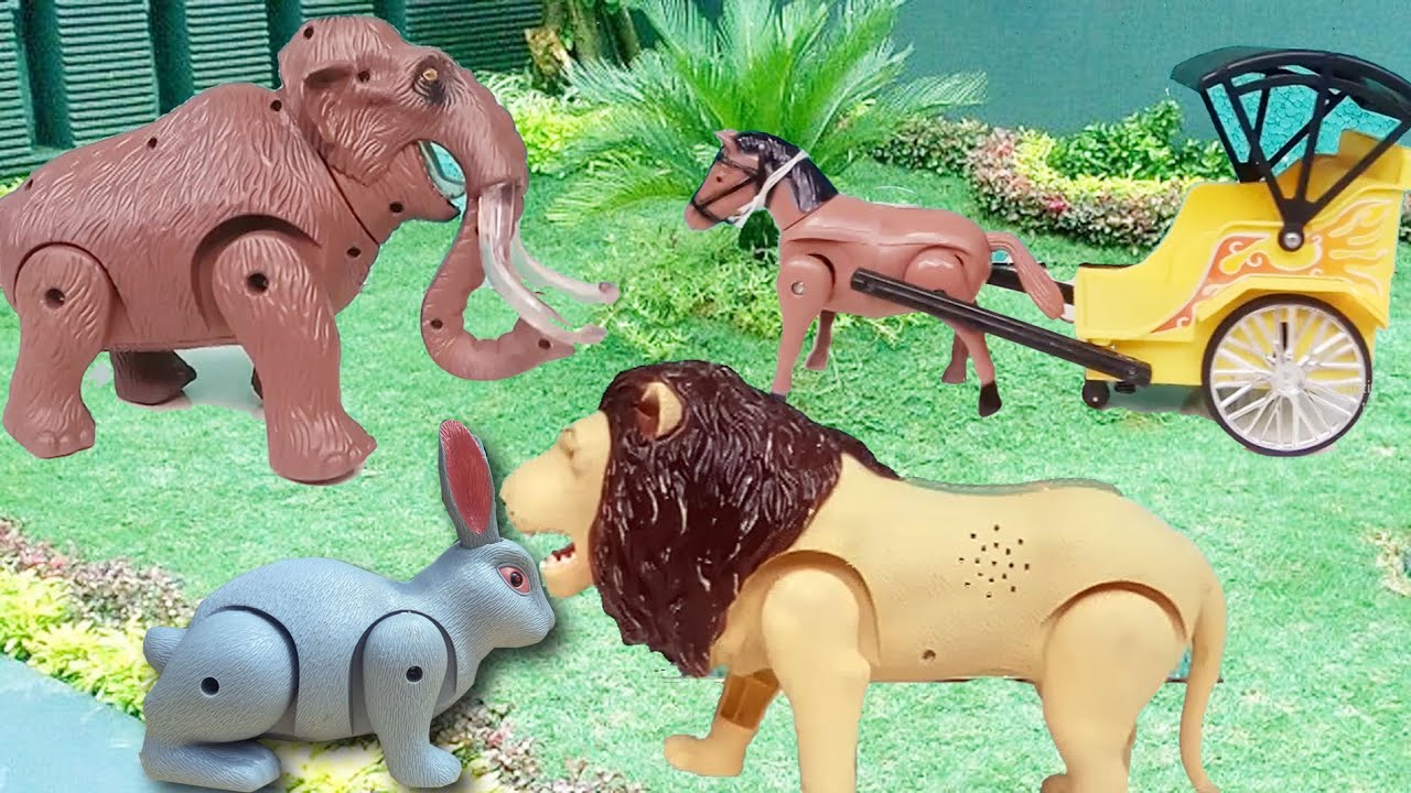 Mainan Gajah Mammoth, Kuda, Kelinci, Dinosaurus Dragon, Singa - Nama