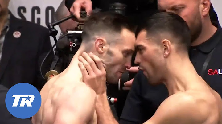 Jack Catterall Grabs Josh Taylor Throat During Faceoff, Chaos Ensues | #TaylorCatterall Sat. ESPN+