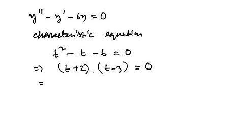 Solve the differential equation. y” - y