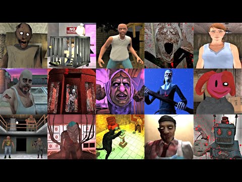 Caught Moments + Death Ending | <strong>Many</strong> horror games, including Granny 5*Ice Scream <strong>7</strong>*Nigthmare Granny