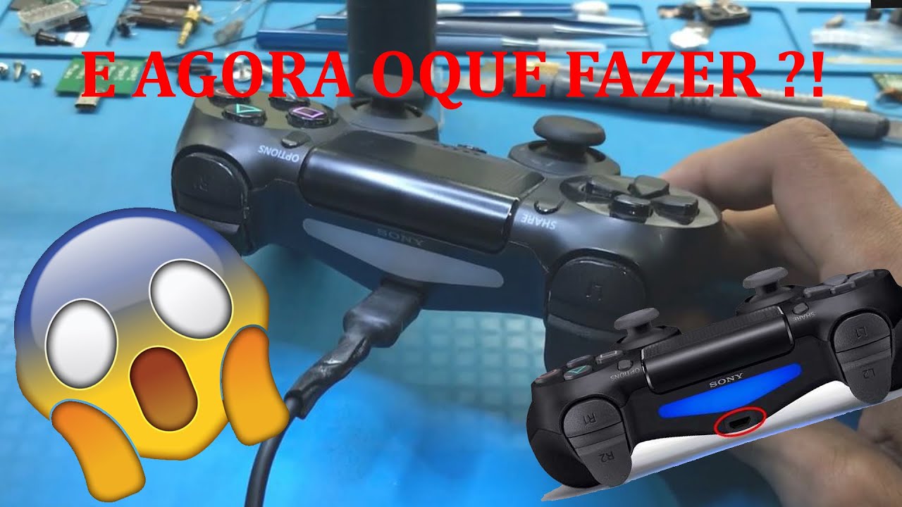 RESOLVIDO CONTROLE PS4 NÃO CARREGA 😭/LIGA MAS NÃO CARREGA