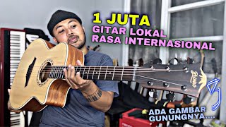 Gitar Akustik Pendatang Baru Murah Cuma  1 JUTA! Review Guitar Bromo BAA2CE