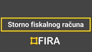 Storno fiskalnog računa B2C (storno račun za fizičke osobe)