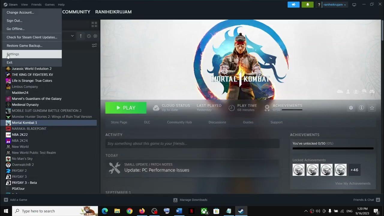 Mortal Kombat 1 Fix PlayStation Controller Not Working On PC YouTube