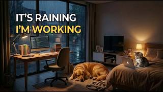 Rainy Night LoFi 🌧️ 3 Hour Focus Mix | Study / Work / Coding (No Vocals)