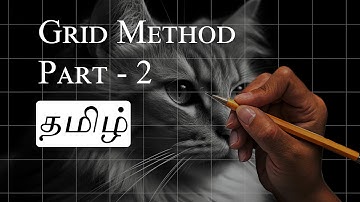 How to Draw Grid for Realistic Drawing ? 😯✏️ | Part-2 | தமிழ் | #art #tutorial #lifeofvikash #artist