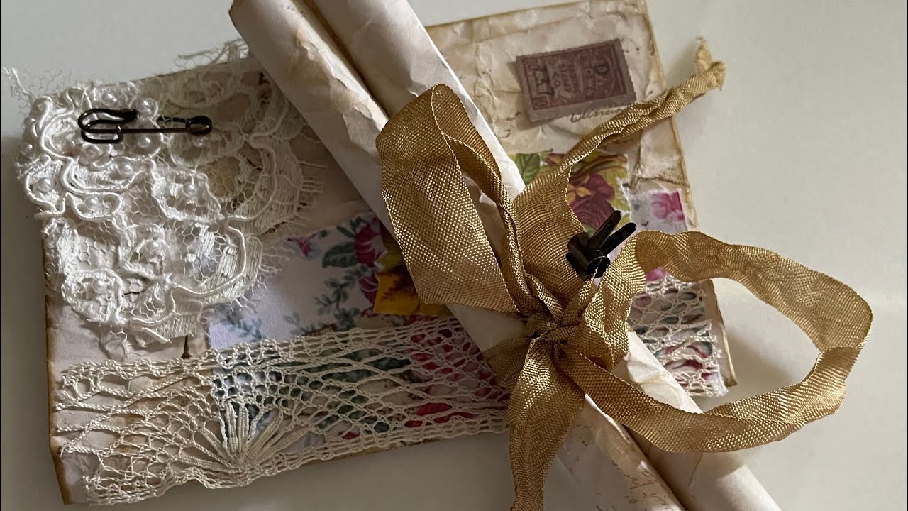 Create a antique letter + scroll for your journal of ideas 