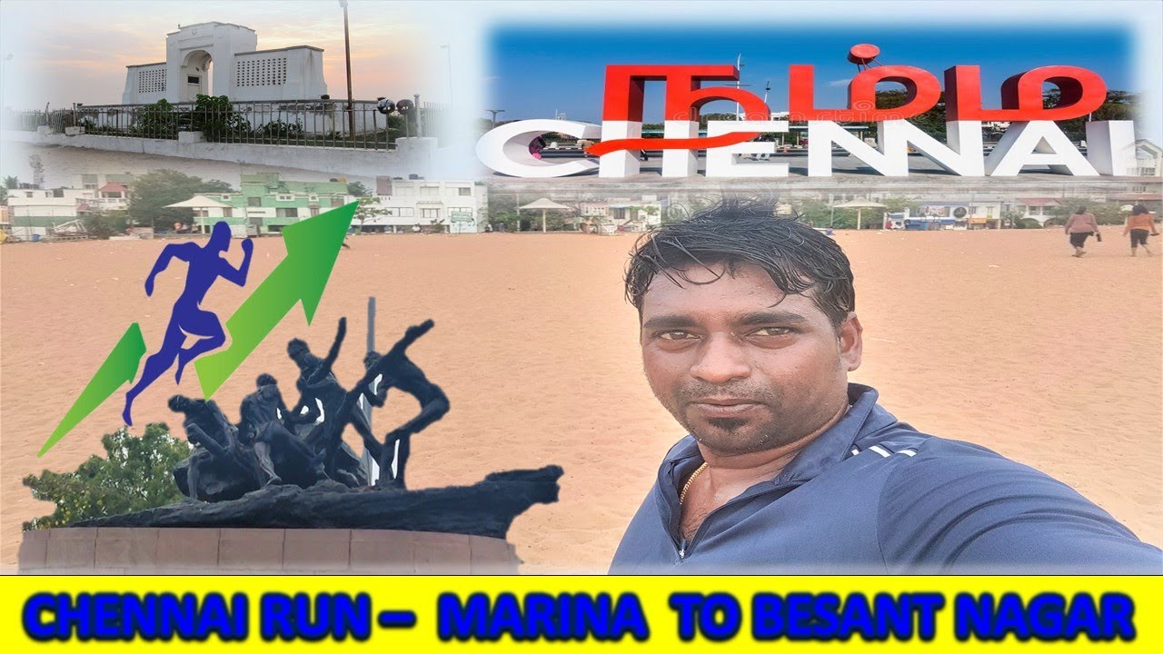 Chennai Run - Marina Beach To Besant Nagar Beach | Tamil | Radee World