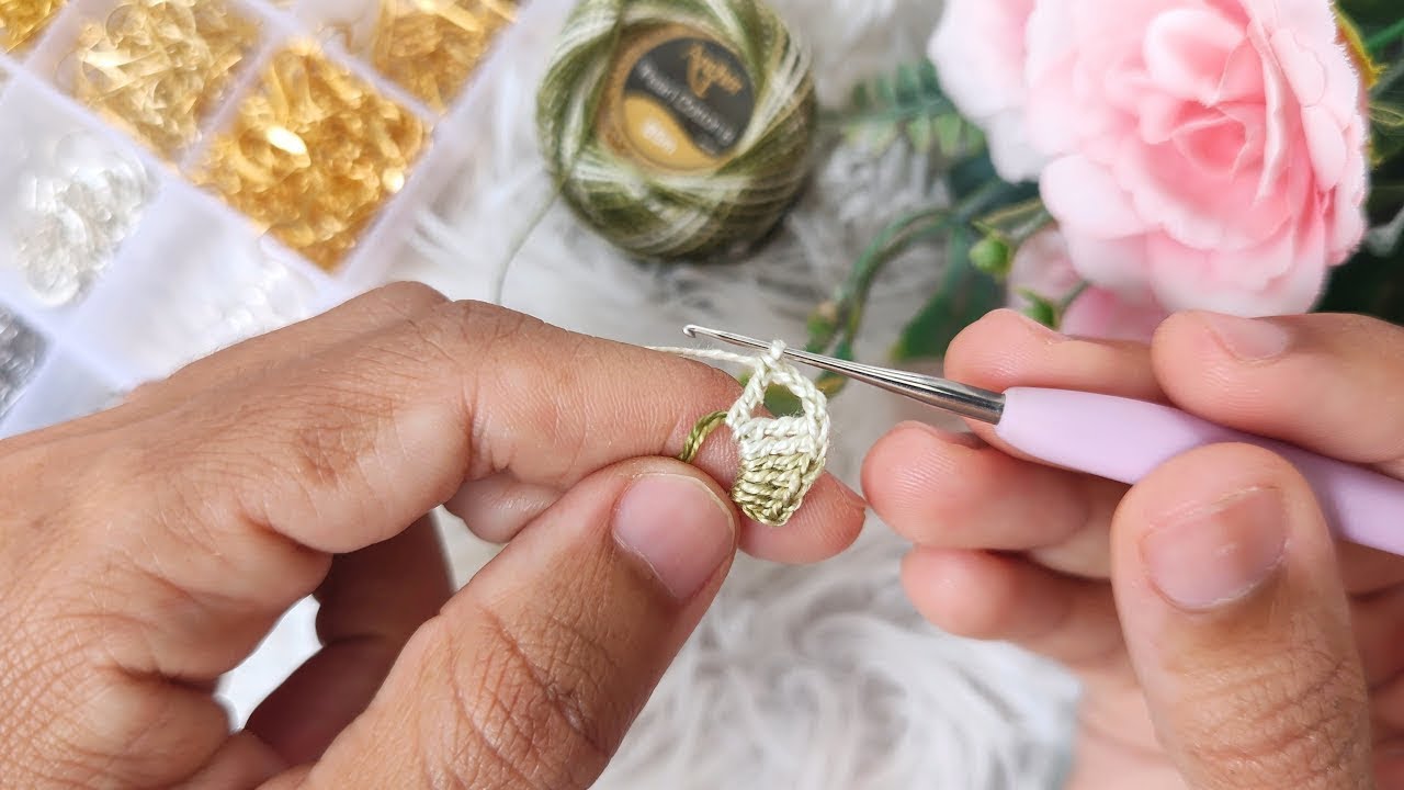 Este brinco de crochê é perfeito para presentear e vender🎁