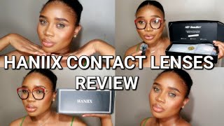 HANIIX COLOR CONTACT LENSES REVIEW +UNBOXING | INFORMATIVE TRY ON HAUL 