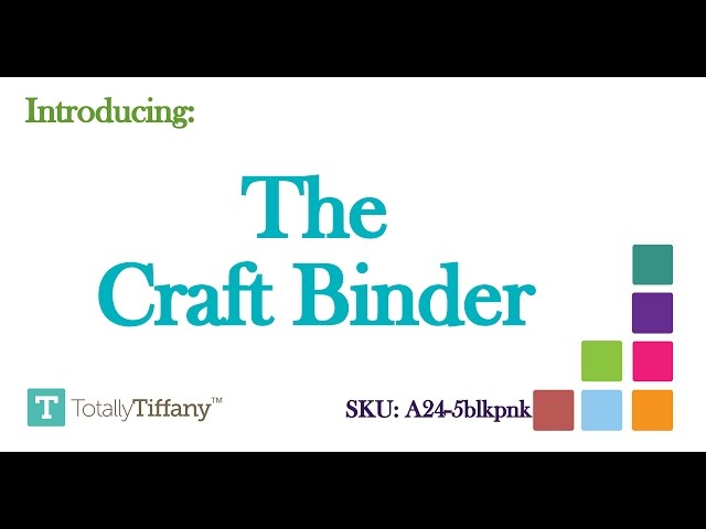 Totally Tiffany ScrapRack Create And Carry Craft Binder - Turquoise