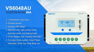 EPEVER solar charge controller 60A , 12V/24V/36V/48V  (VS6048AU)