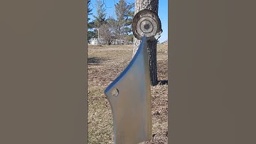 THROWING MY CUSTOM THROWING CLEAVER FULL SPIN HANDSHAKE GRIP, MADE BY WYATT HINES #blade #shorts