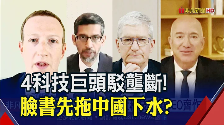 4大科技巨頭破天荒同台"駁壟斷"!祖克伯脫稿演出?認了中國竊密?│非凡財經新聞│20200730 - 天天要聞