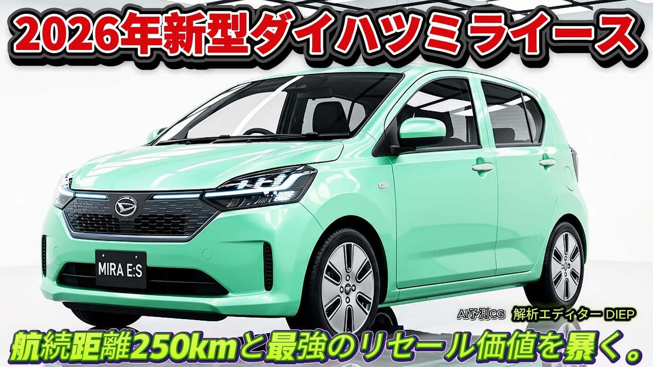The new 2026 Daihatsu Mira e:S: A shocking BEV priced at 1.5 
