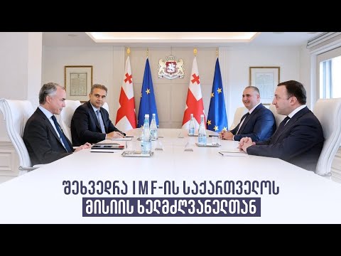 შეხვედრა IMF-ის საქართველოს მისიის ხელმძღვანელთან